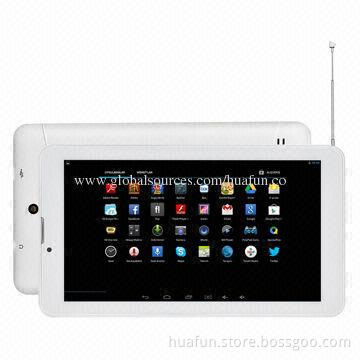 7" Tablet PCs, 1,024 x 60/800 x 480 IPS/TN, 1/16GB, 0.3/2.0MP Front/Back Camera, Dual-core, MTK8312
